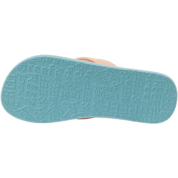 2026 Reef Junior Ahi Flip Flops CJ8776 - Peach / Blue Animal